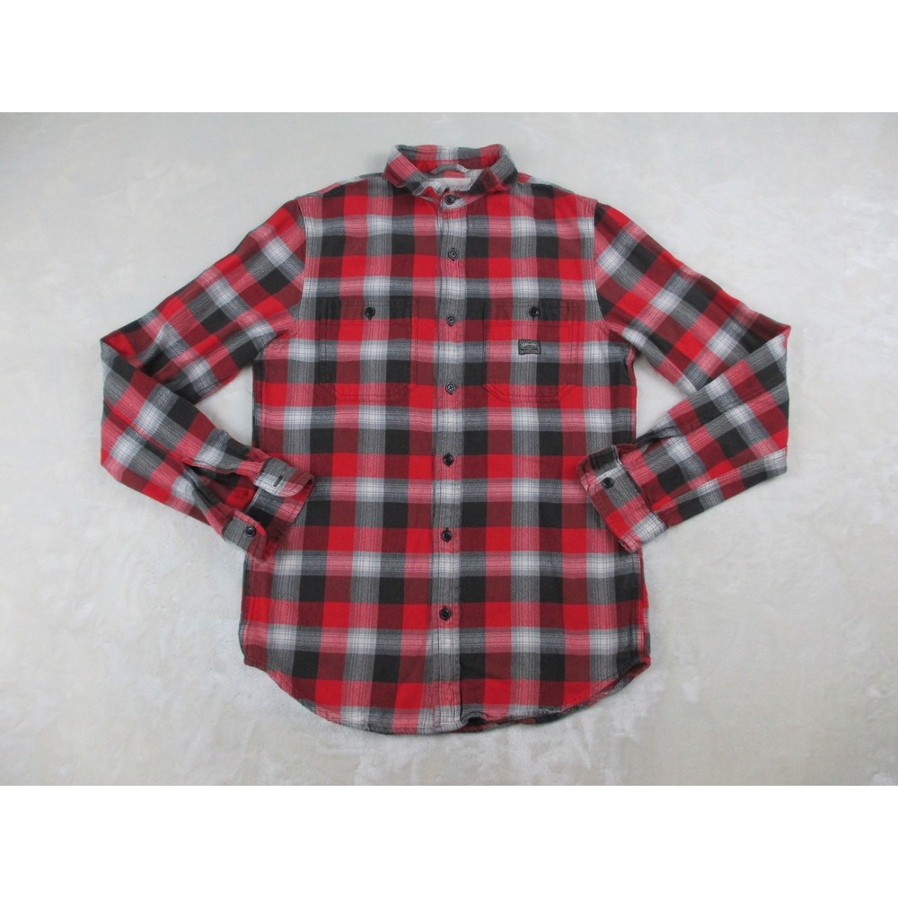 Ralph Lauren Denim & Supply Shirt Mens Small Red Plaid Button Up Long Sleeve